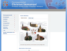 Tablet Screenshot of pg-christus-immanuel.de